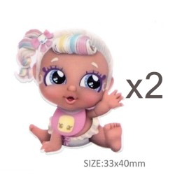Aplique de Resina Plana - Muñeca #12 - x2pcs✔️