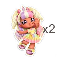 Aplique de Resina Plana - Muñeca #13 - x2pcs✔️