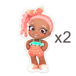 Aplique de Resina Plana - Muñeca #19 - x2pcs✔️