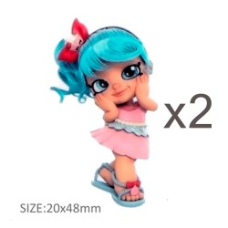 Aplique de Resina Plana - Muñeca #18 - x2pcs✔️