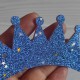 Aplique de Glitter y Fieltro - Corona con Estrellas