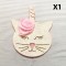 Aplique de Glitter y Fieltro - Gatita