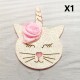 Aplique de Glitter y Fieltro - Gatita