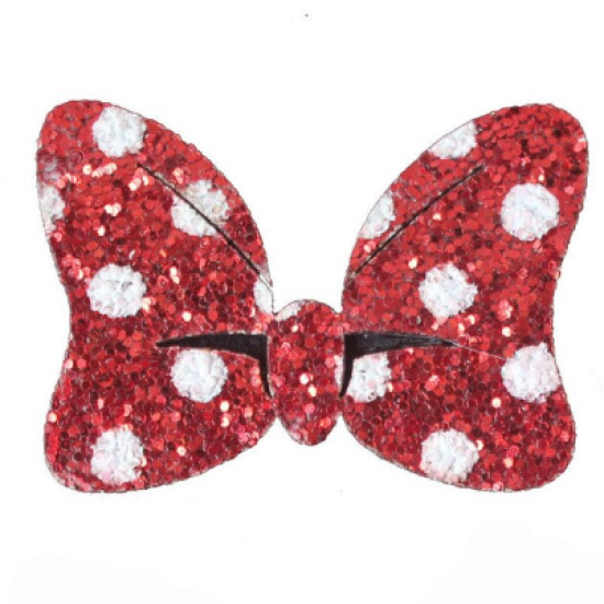Lazo Minnie Rojo Puntos Blancos (Pack de 4)