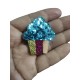 Aplique de Glitter y Fieltro - Muffins (x2)
