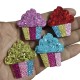 Aplique de Glitter y Fieltro - Muffins (x2)