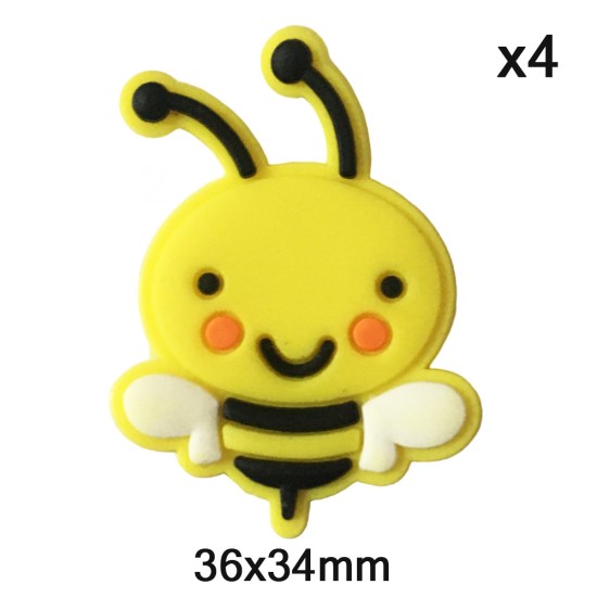 Aplique de PVC - Abeja (Pack 4uds)
