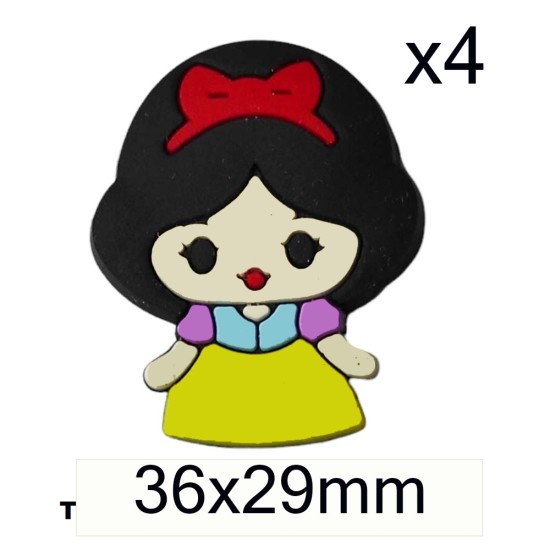 Aplique de PVC - Blancanieves - Pack de 4 ✔️