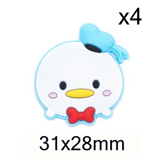 Aplique de PVC - Donald - Pack de 4 ✔️