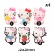 Aplique de PVC - Hello Kitty - Pack de 4 ✔️