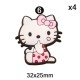 Aplique de PVC - Hello Kitty - Pack de 4 ✔️