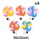 Aplique de Goma PVC - Piruletas  - Pack de 4 ✔️