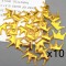 Corona de Tela Acolchada - Dorado - (Pack de 10)