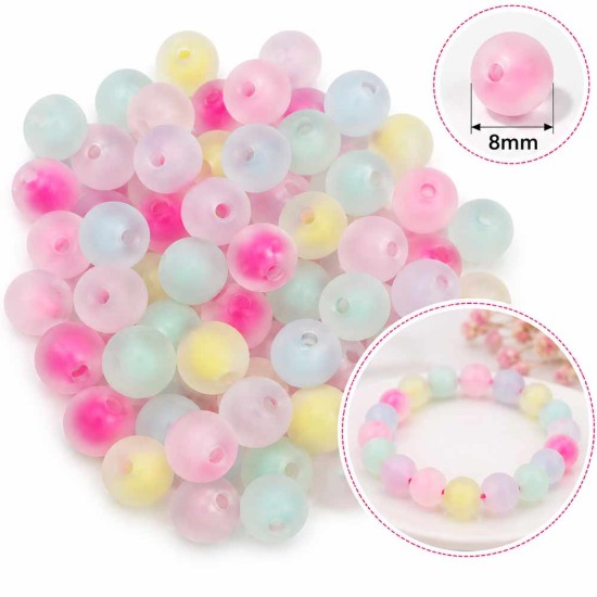 Cuentas para Pulseras Colores Pastel 1 (8mm) 