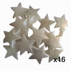 Cuentas Plásticas de Estrellas 