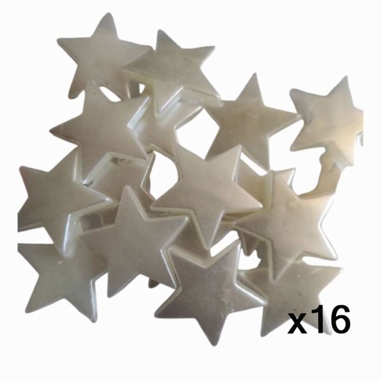 Cuentas Plásticas de Estrellas 