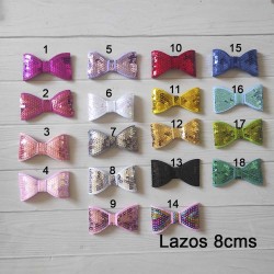 Lazo Pajarita de Lentejuelas de 5cms - Pack de 2