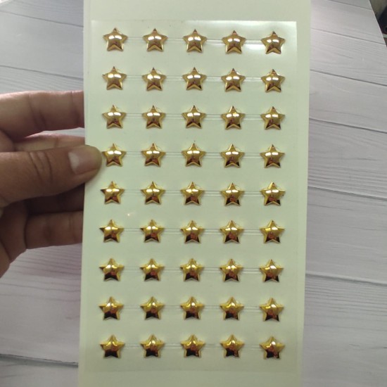 Tira Adhesiva - Estrellas Dorado (45uds)