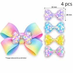 Apliques PVC Shaker Pajarita #2- Pack de 4 