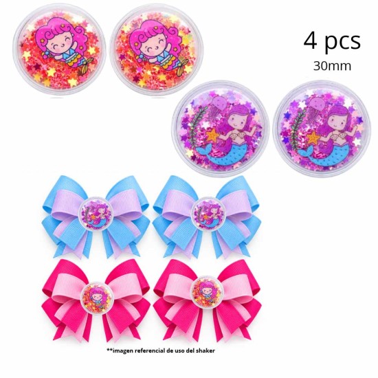Apliques PVC Shaker Circulo #5 - Pack de 4 