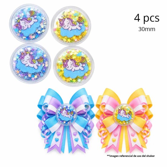Apliques PVC Shaker Circulo #6 - Pack de 4 Apliques PVC Shaker Circulo #6 - Pack de 4