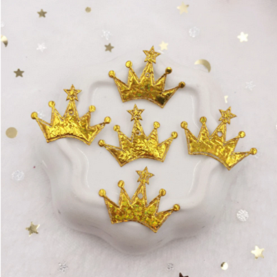 Tiara de Tela Brillante - Pack 100uds Dorados 