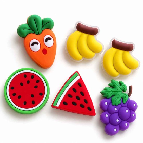 Aplique de Goma - Frutas (Pack de 4) Aplique de Goma - Frutas (Pack de 4)