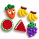 Aplique de Goma - Frutas (Pack de 4) Aplique de Goma - Frutas (Pack de 4)
