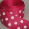 Cinta Gross de Lunares (25mm) - Rollo 5 metros - Fucsia