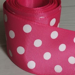 Cinta Gross de Lunares (38mm) - Rollo 5 metros - Fucsia