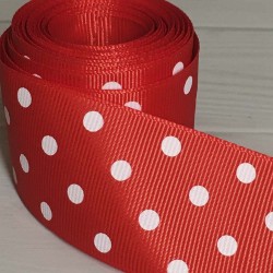 Cinta Gross de Lunares (38mm) - Rollo 5 metros - Rojo