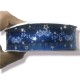 Cinta Gros Foil AAA Por Metro (38mm) - Estrellas Denim Blue 2