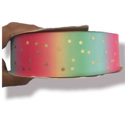 Cinta Gross Foil AAA (50mm) - Arcoiris