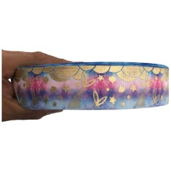 Cinta Gros (38mm) FOIL - Pieza 2 metros - Colas de Sirena Dorado ✔️