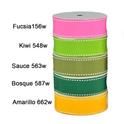 Cinta Gros Puntadas (9mm) - Colores Variados 2 - Pack 5 metros