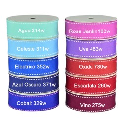 Cinta Gros Puntadas (9mm) - Colores Variados 10 - Pack 5 metros