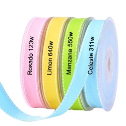 Cinta Gros Puntadas (9mm) - Colores Variados 1 - Pack 5 metros