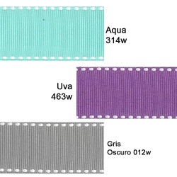 Cinta Gros Puntadas (38mm) - Colores Variados 5 - Pack 5 metros