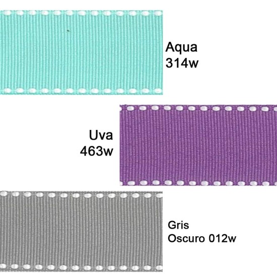 Cinta Gros Puntadas (38mm) - Colores Variados 5 - Pack 5 metros