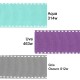 Cinta Gros Puntadas (38mm) - Colores Variados 5 - Pack 5 metros