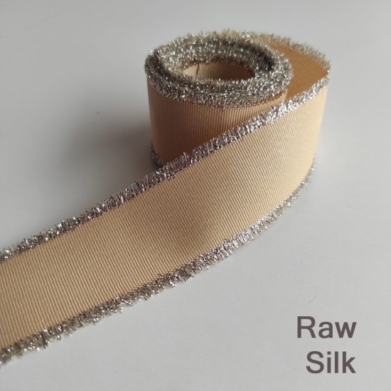 Cinta Gros Flecos Foil (38mm) - RAW SILK #826 - Pack 5 metros