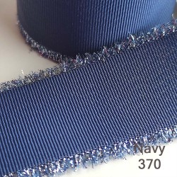 Cinta Gros Flecos Foil (38mm) - AZUL OSCURO #370 - Pack 5 metros