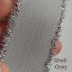 Cinta Gros Flecos Foil (38mm) GRIS CLARO #007 - Pack 5 metros