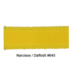 Cinta Gros Flecos (38mm) AMARILLO NARCISOS #645 - Pack de 5 metros