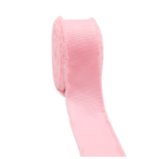 Cinta Gros Flecos (38mm) ROSADO PERLADO #123 - Pack de 5 metros