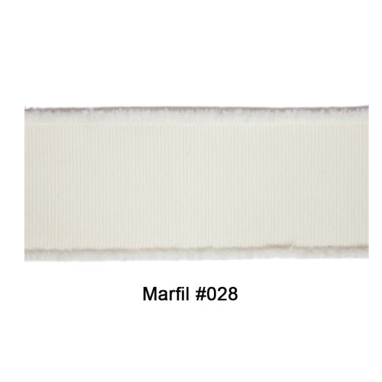 Cinta Gros Flecos (25mm) MARFIL #028 - Pack de 5 metros