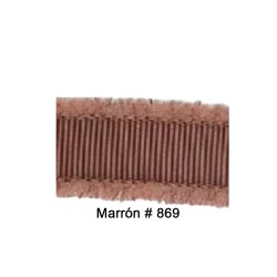 Cinta Gros Flecos (25mm) MARRON #869 - Pack de 5 metros
