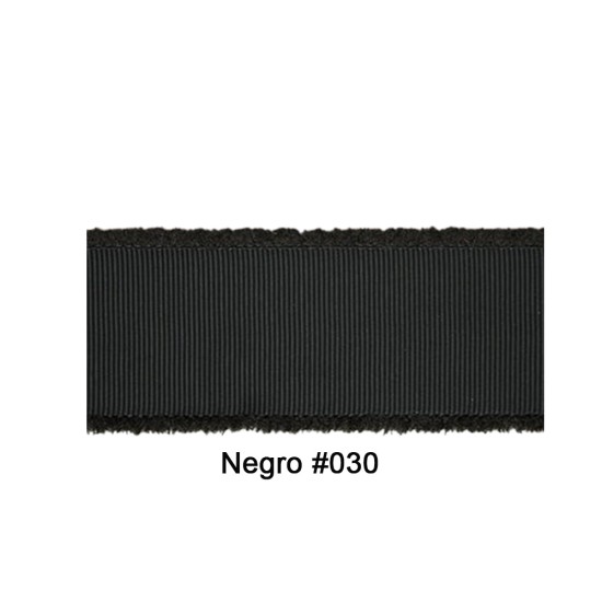 Cinta Gros Flecos (38mm) NEGRO #030 - Pack de 5 metros