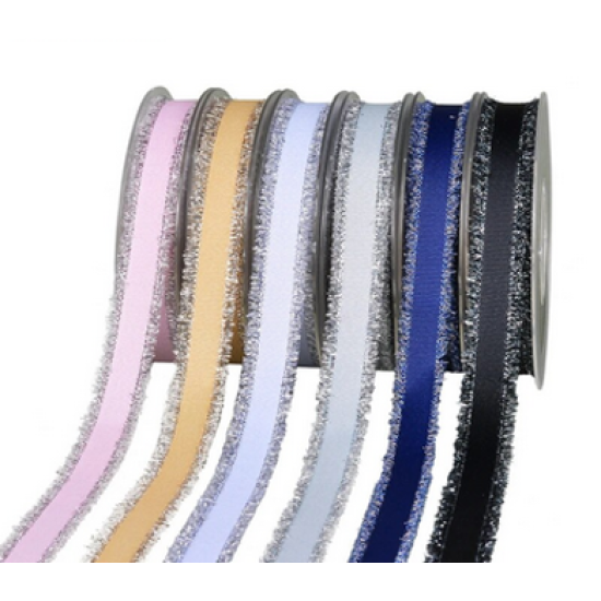 Cinta Gros Flecos Foil (38mm) - ROSADO PERLADO #123 - Pack 5 metros