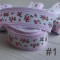 Cinta Gros #5 Estampados Flores Chicas Blanco - 5 metros de 25mm 